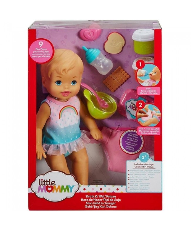 Boneca Little Mommy Bebe Faz Xixi Deluxe - Mattel
